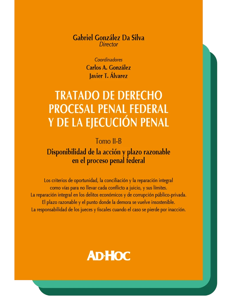 Tapa del Tratado de derecho procesal penal federal y de la ejecución penal, Tomo II-B
